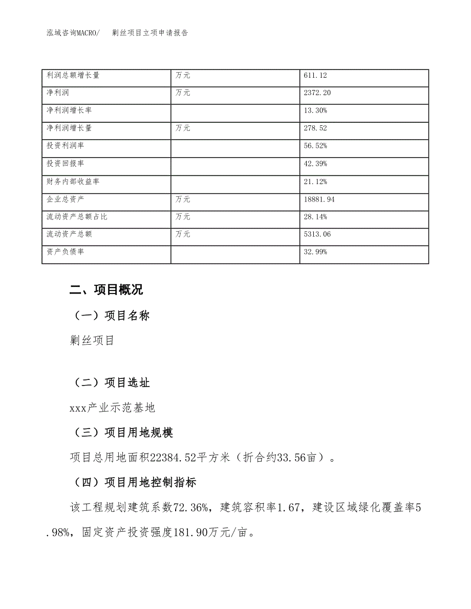 剿丝项目立项申请报告模板（总投资8000万元）_第4页