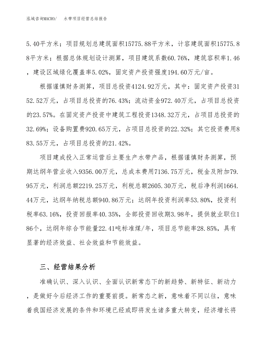 水带项目经营总结报告范文模板.docx_第4页