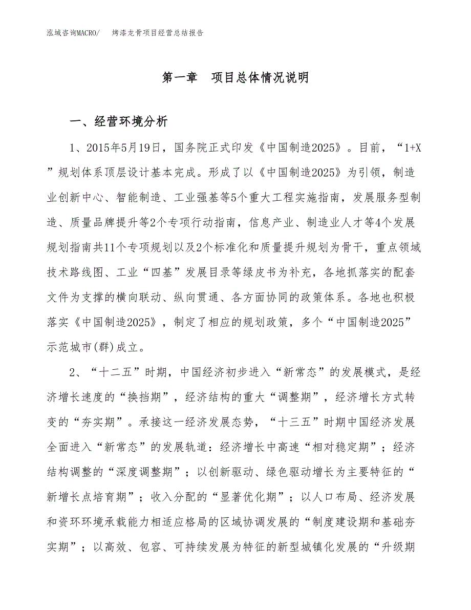 烤漆龙骨项目经营总结报告范文模板.docx_第2页