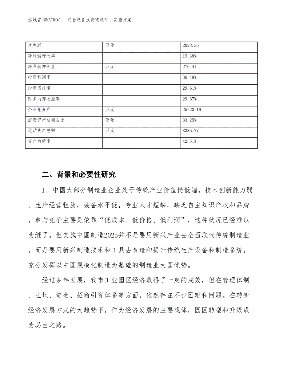 混合设备投资建设项目实施方案模板.docx_第3页