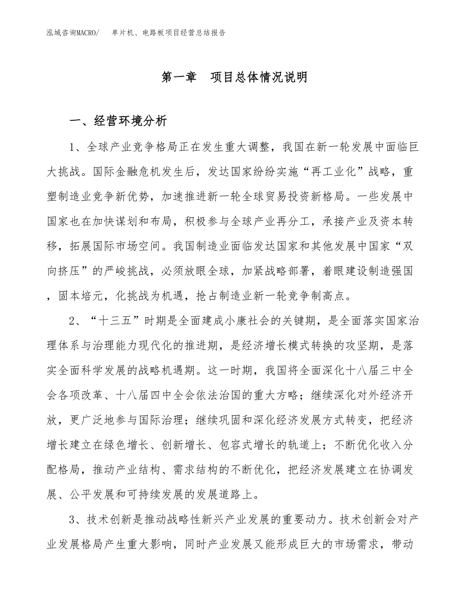 单片机、电路板项目经营总结报告范文模板.docx_第2页