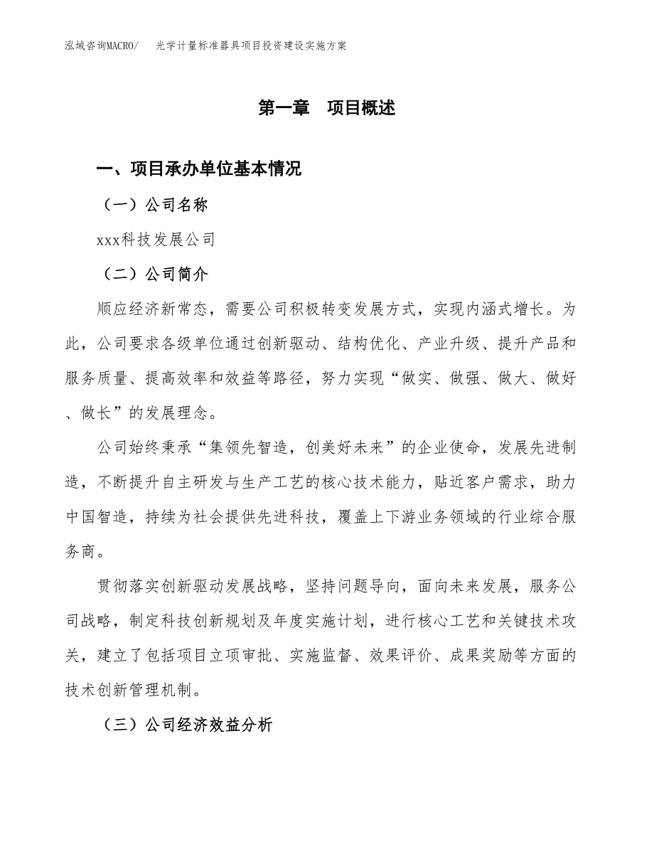 光学计量标准器具项目投资建设实施方案.docx_第2页