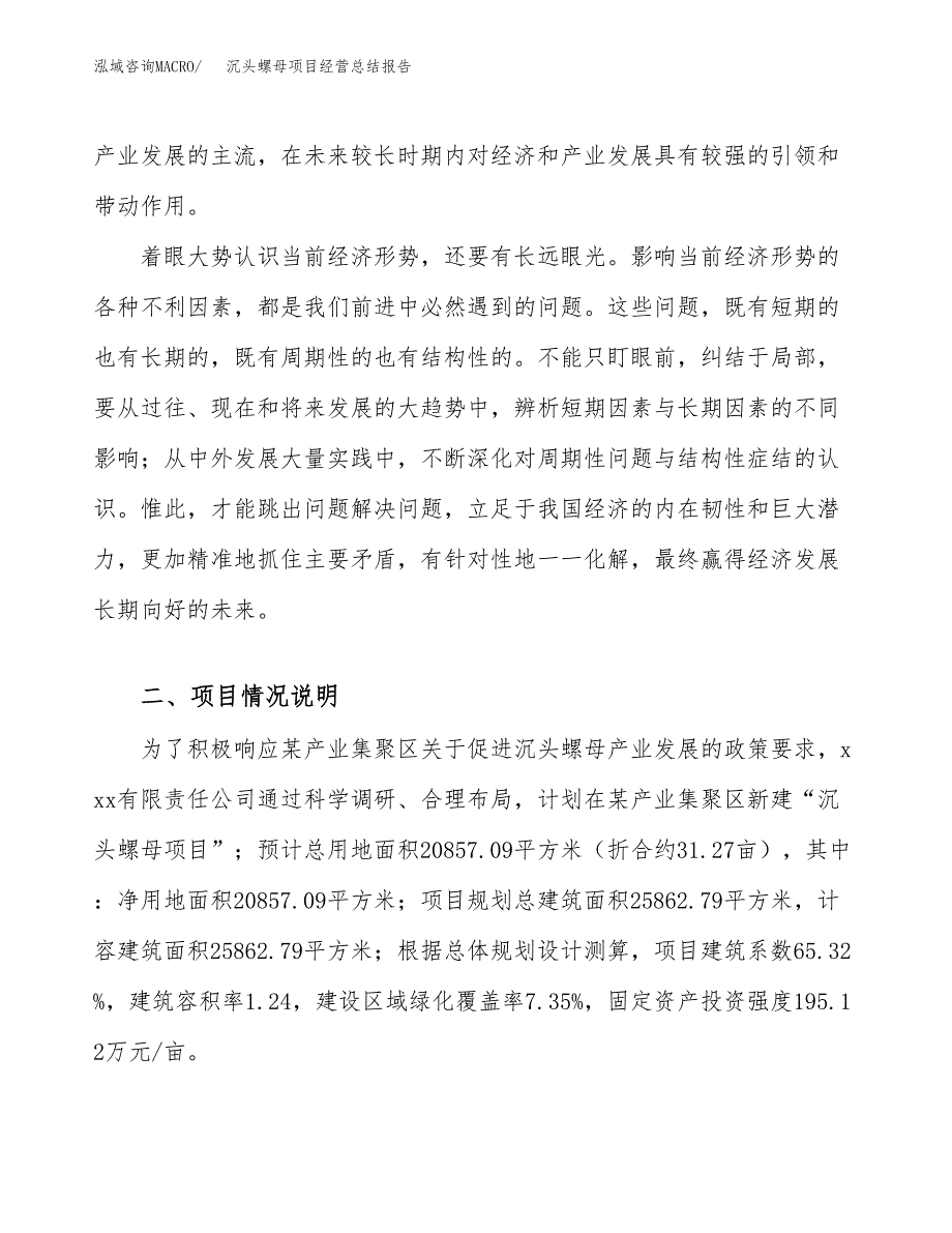 沉头螺母项目经营总结报告范文模板.docx_第4页