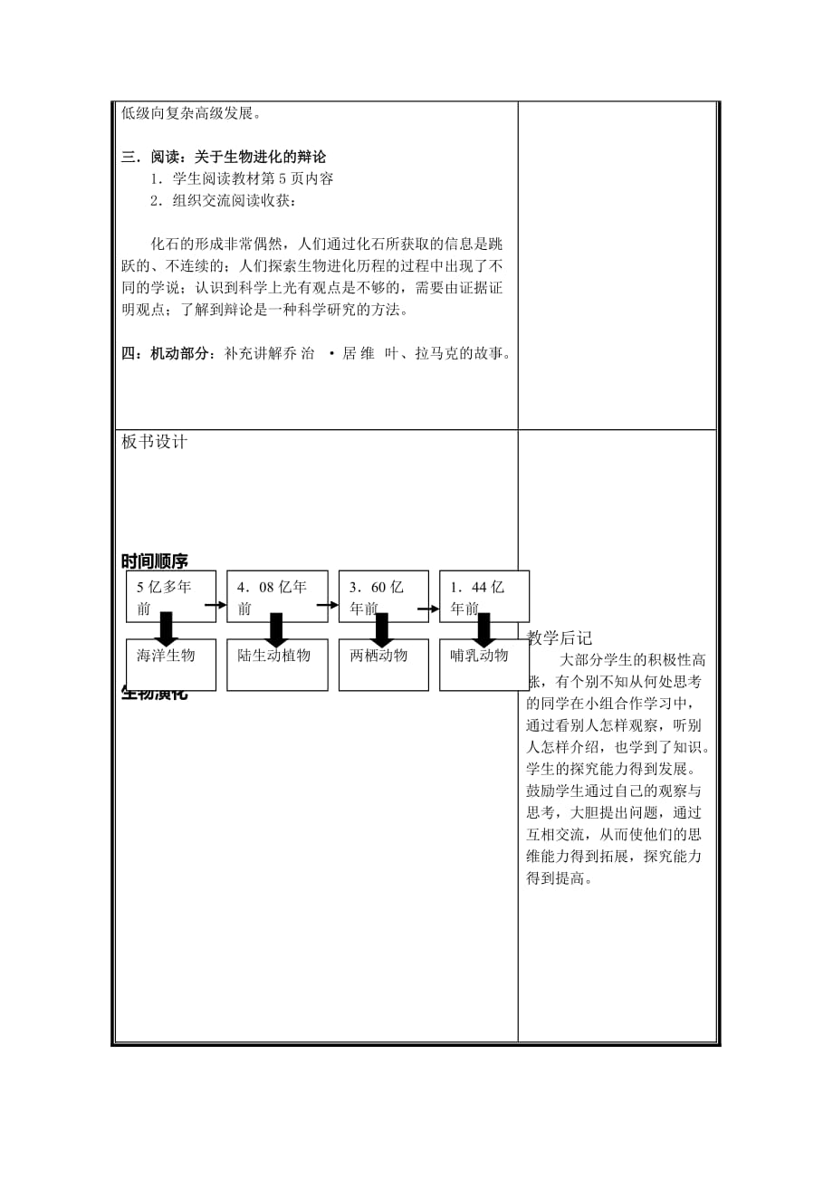 六年级下册科学教案-1.1 生命的历程 ｜湘科版（一起）_第2页