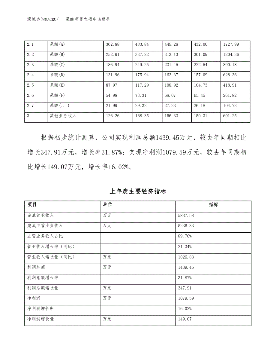 果酸项目立项申请报告模板（总投资4000万元）_第3页