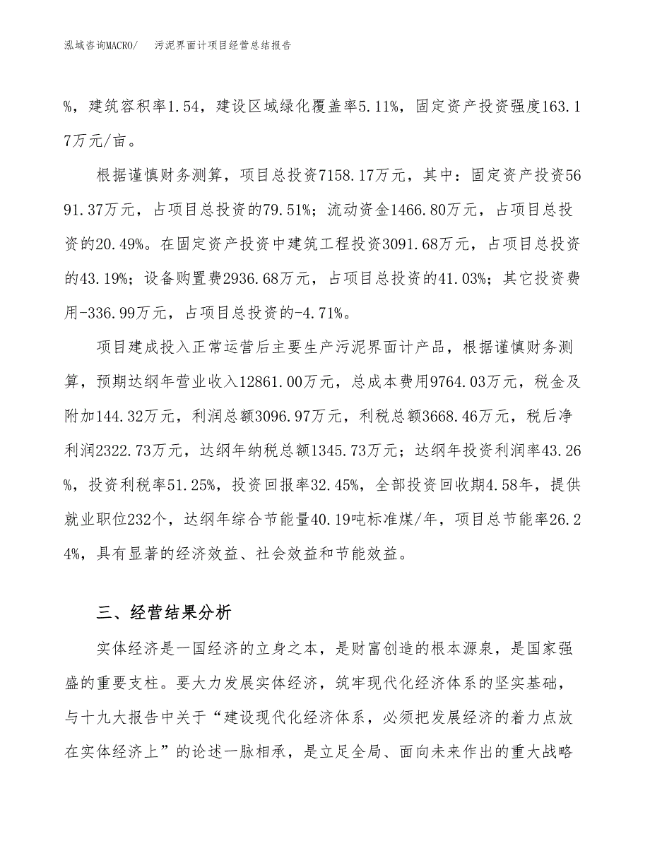 污泥界面计项目经营总结报告范文模板.docx_第4页