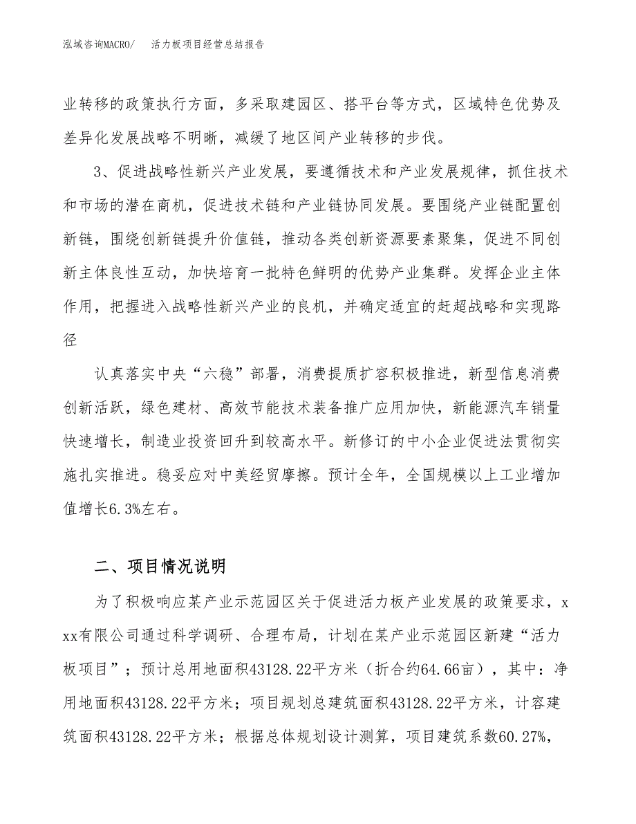 活力板项目经营总结报告范文模板.docx_第3页