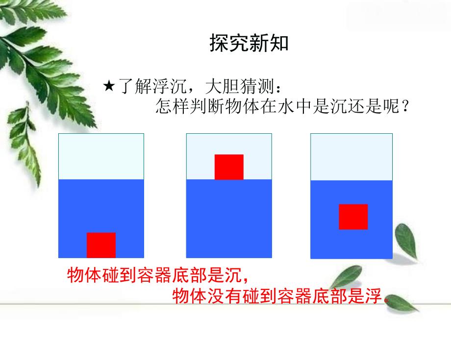 三年级上册科学教学同步课件-3.5材料在水中的沉浮教科版_第3页