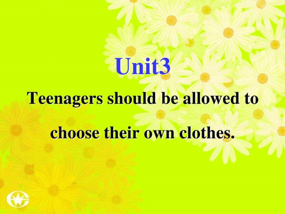 新目标初三英语上册课件unit3 teenagers should be all_第1页