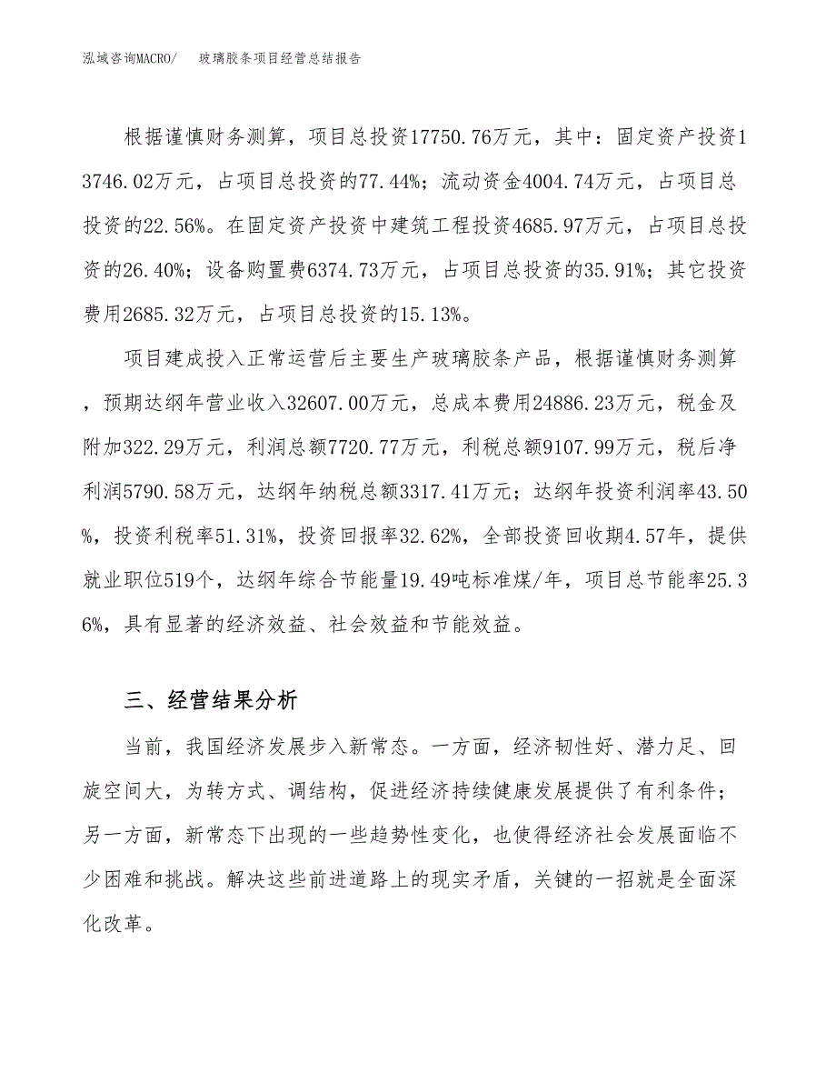 玻璃胶条项目经营总结报告范文模板.docx_第4页