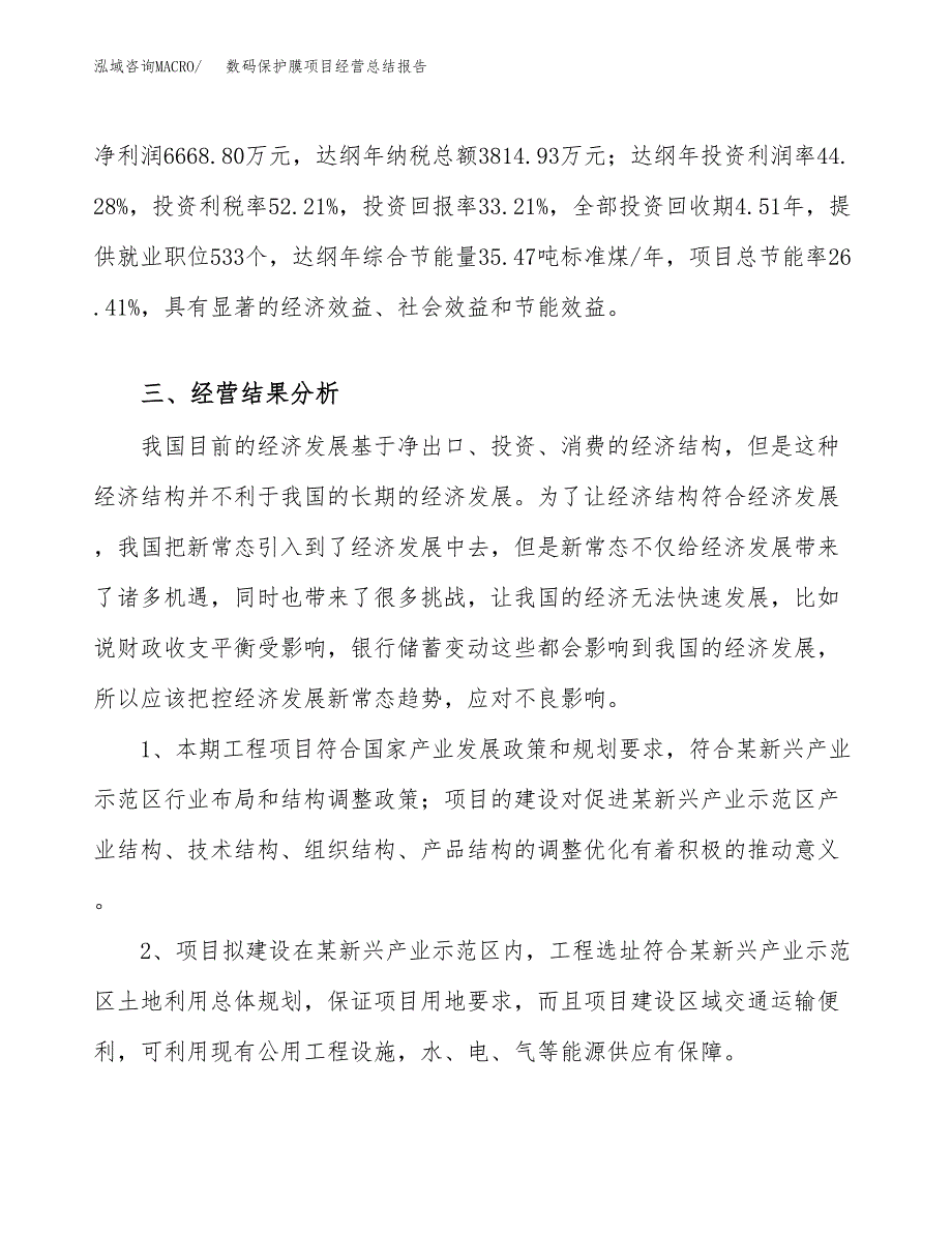 数码保护膜项目经营总结报告范文模板.docx_第4页