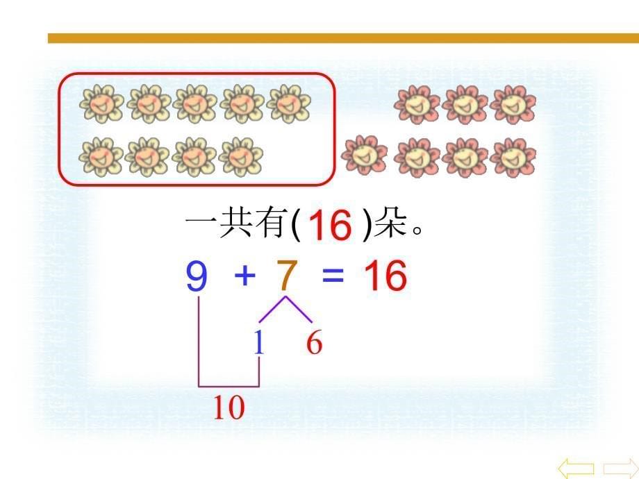 一年级上册数学课件-8.2 进位加法 冀教版_第5页