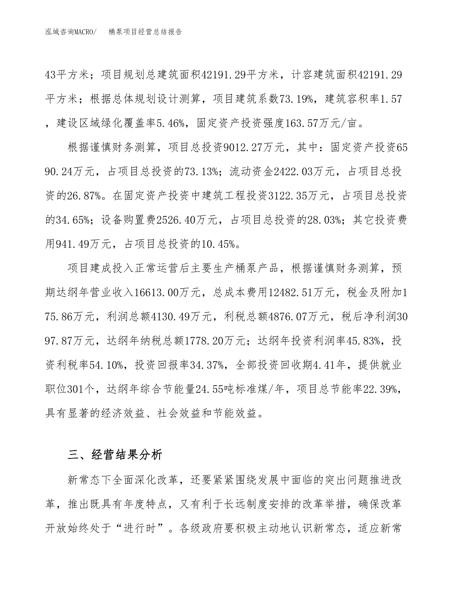 桶泵项目经营总结报告范文模板.docx_第4页