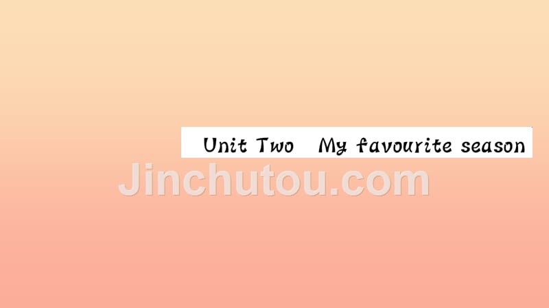 五年级英语下册 unit 2 my favourite season part a（第二课时）习题课件 人教pep版_第1页