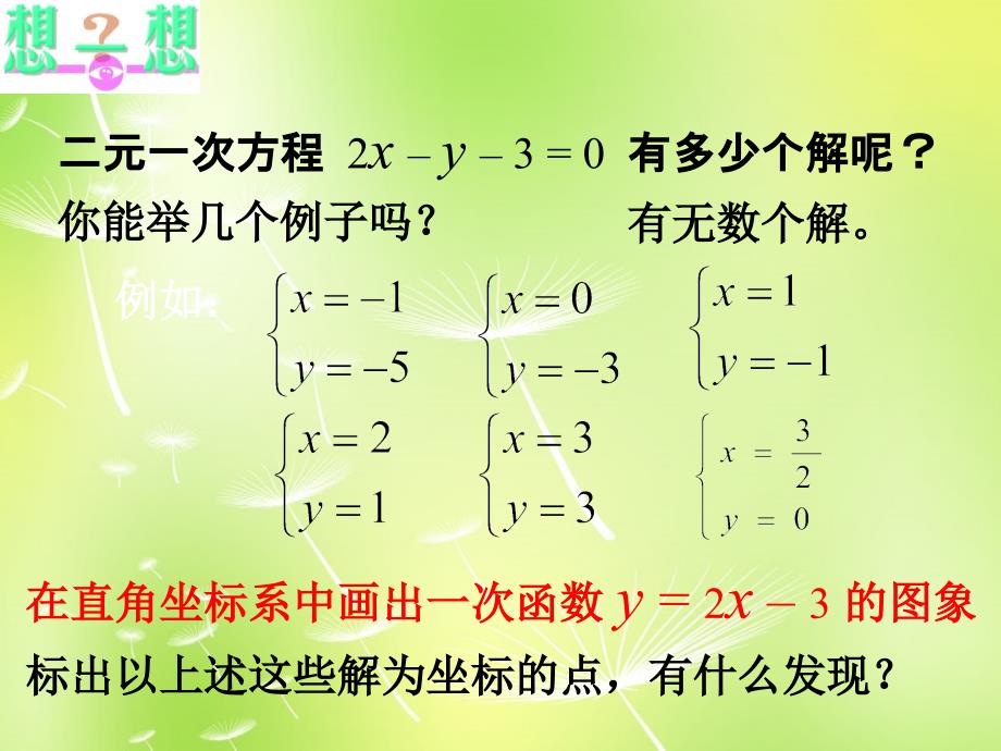 苏科初中数学八上《6.5 一次函数与二元一次方程》PPT课件 (2)_第3页