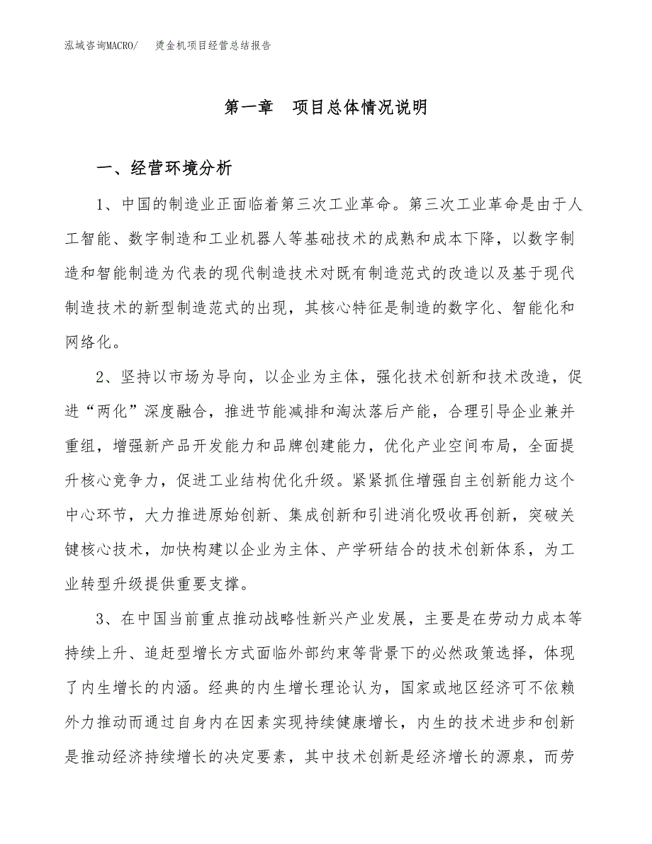 烫金机项目经营总结报告范文模板.docx_第2页