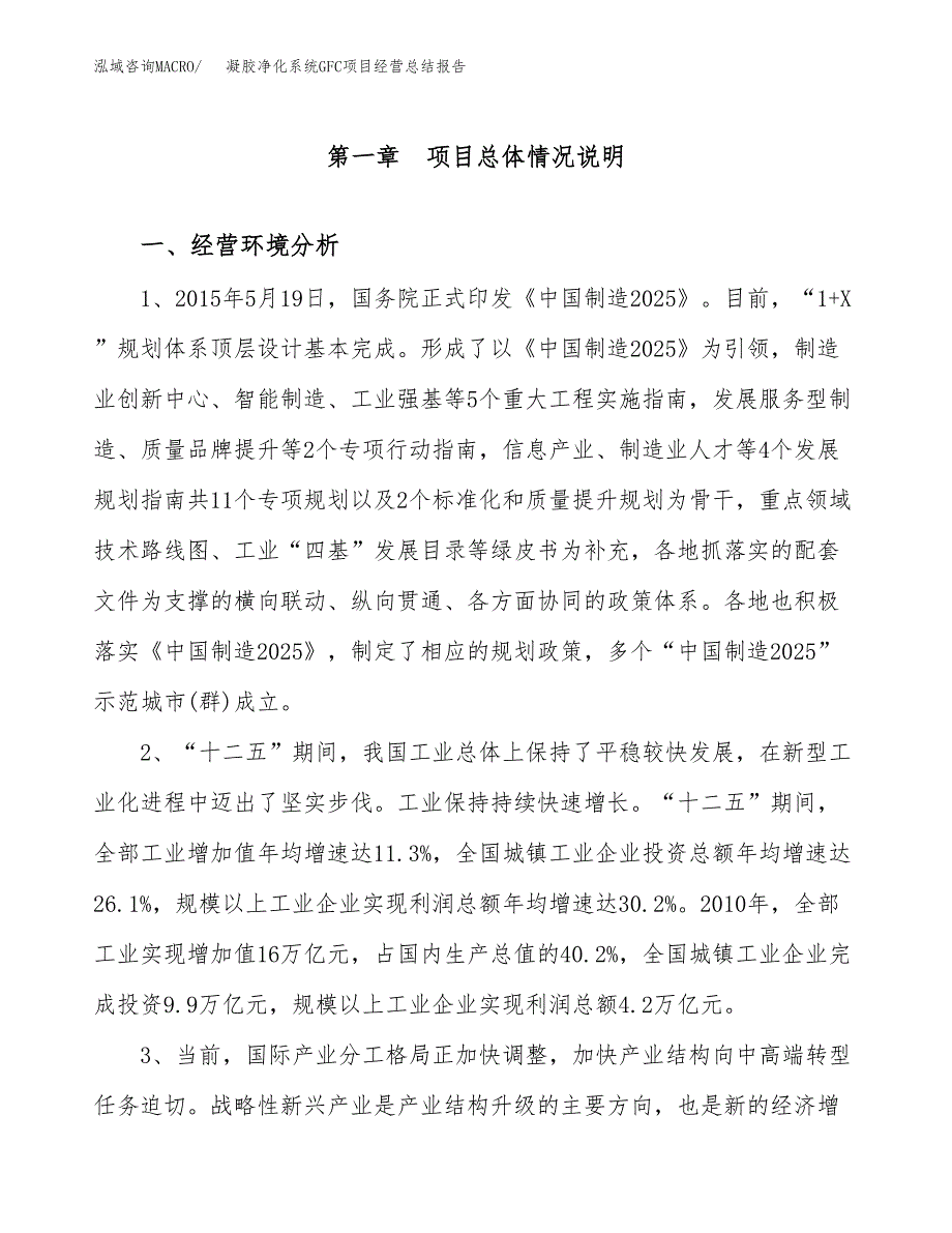 凝胶净化系统GFC项目经营总结报告范文模板.docx_第2页