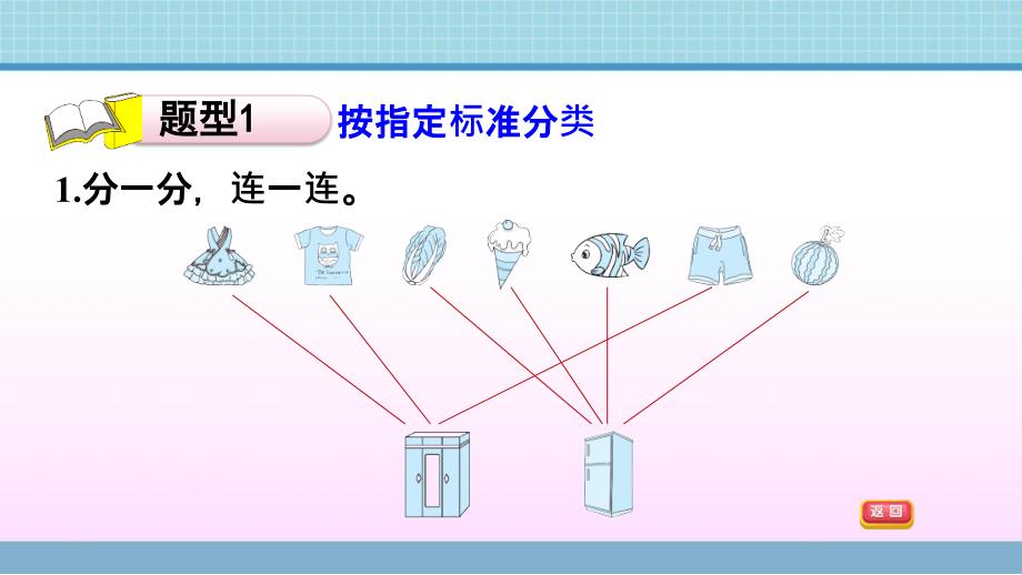 一年级上册数学作业课件 -第二单元 第2课时 分类的练习青岛版_第3页