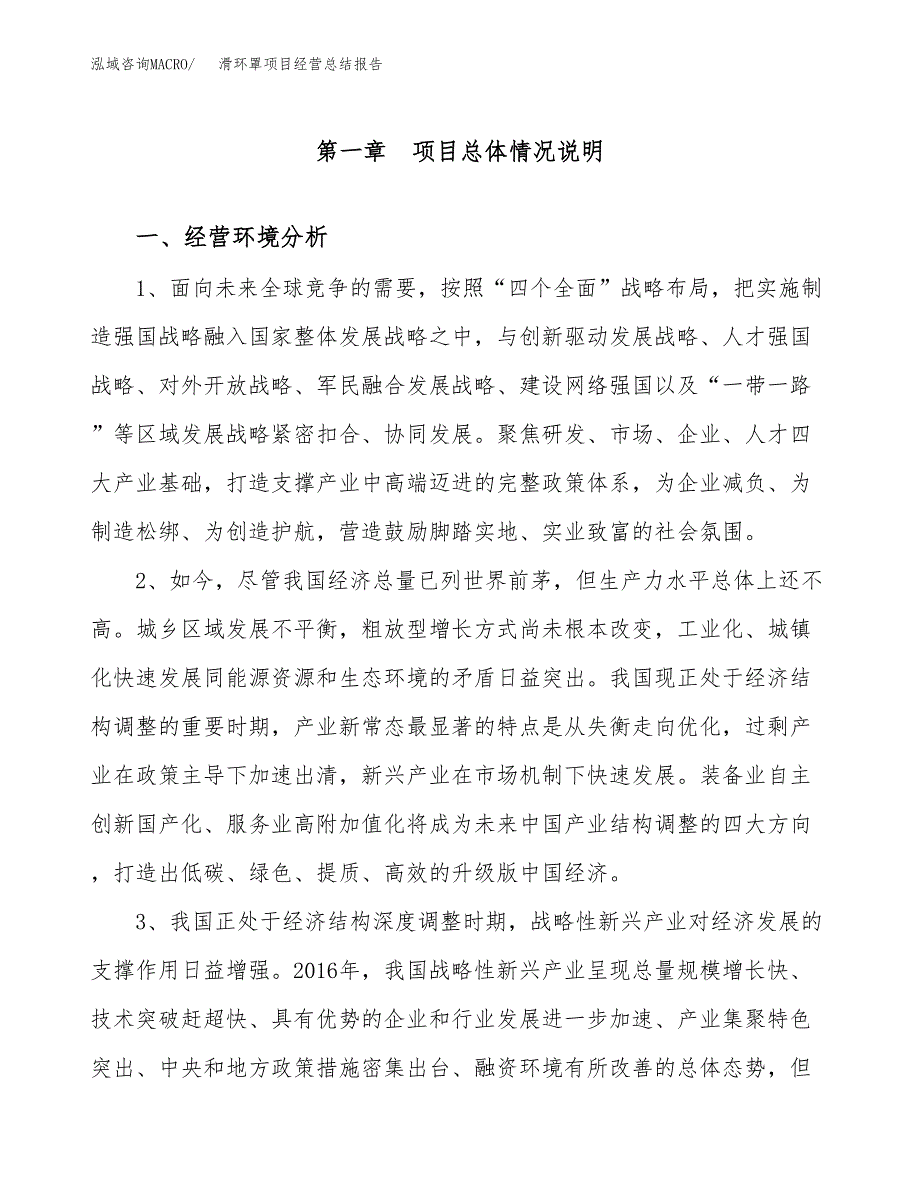 滑环罩项目经营总结报告范文模板.docx_第2页