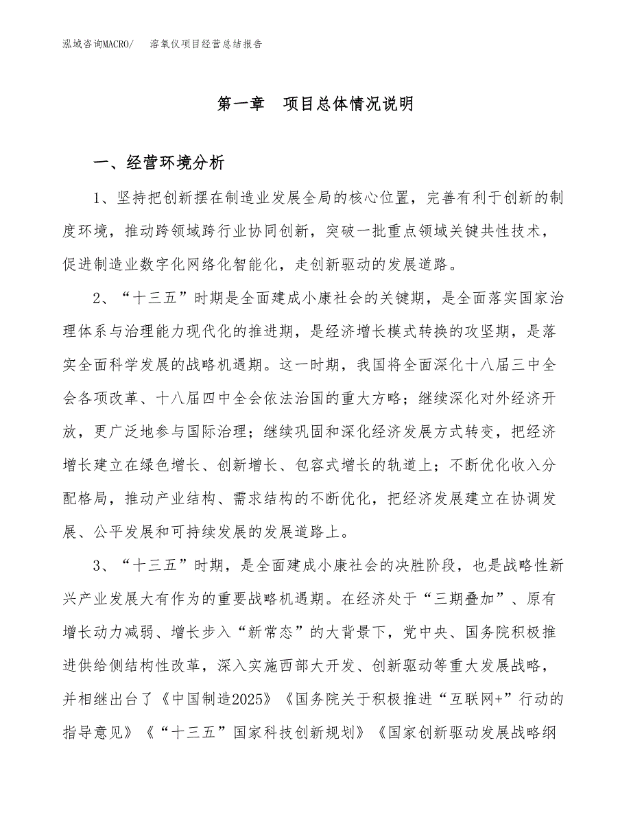 溶氧仪项目经营总结报告范文模板.docx_第2页