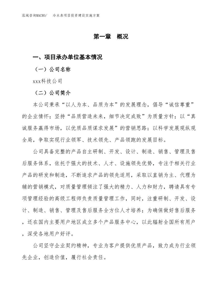 冷水表项目投资建设实施方案.docx_第3页