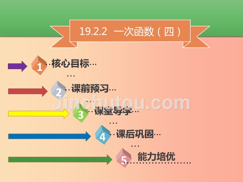 八年级数学下册第十九章一次函数19.2.2一次函数四课件 新人教版_第1页