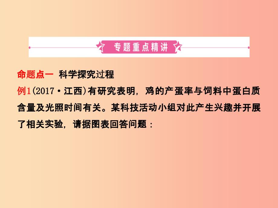 江西专版2019中考生物第2部分专题二科学探究与生物体的结构层次复习课件_第2页