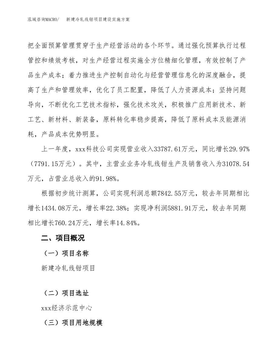 (申报)新建冷轧线钳项目建设实施方案.docx_第2页