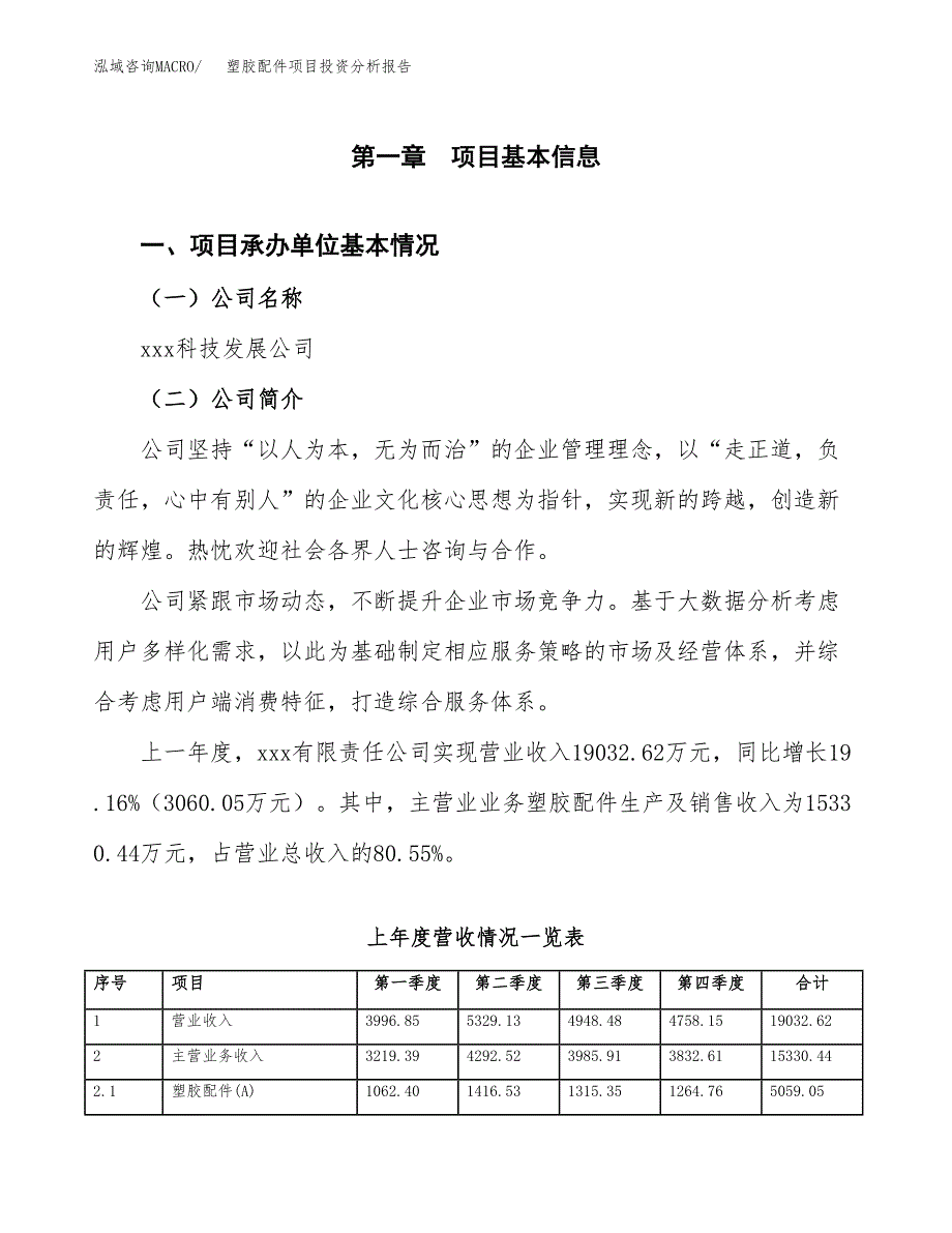 塑胶配件项目投资分析报告（总投资13000万元）（58亩）_第2页