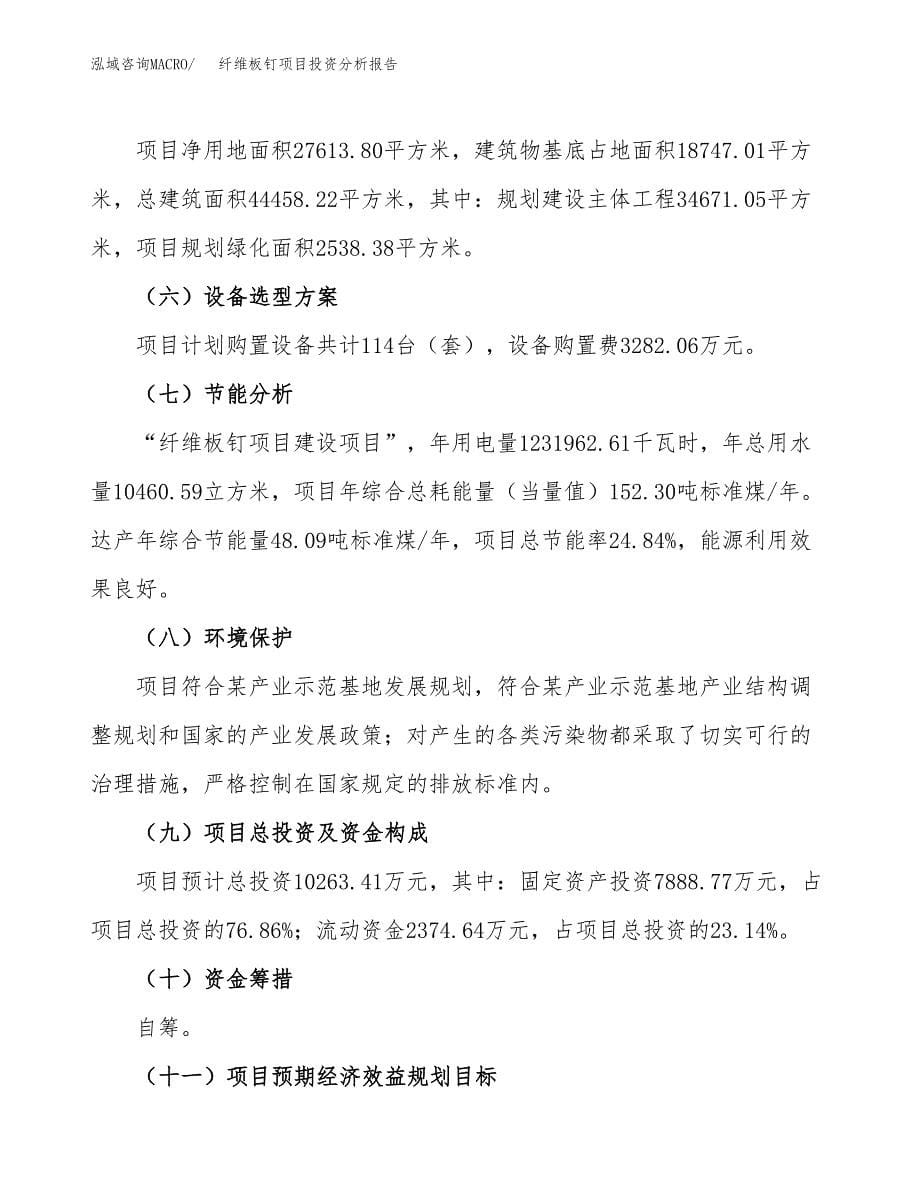 纤维板钉项目投资分析报告（总投资10000万元）（41亩）_第5页