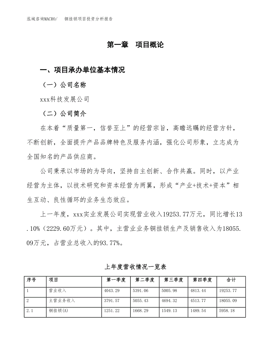 铜挂锁项目投资分析报告（总投资15000万元）（56亩）_第2页