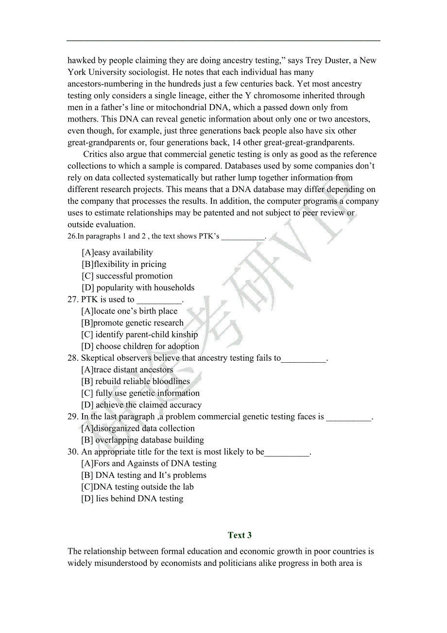 2009年考研英语真题及答案_第4页