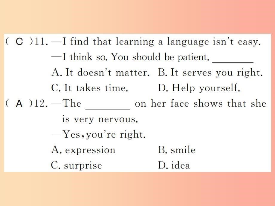 （黄冈专用）2019年秋九年级英语全册 unit 1 how can we become good learners（第2课时）新人教 新目标版_第5页