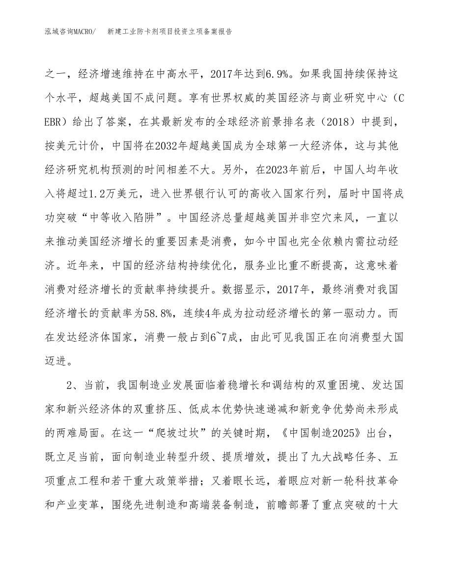 新建工业防卡剂项目投资立项备案报告(项目立项).docx_第5页