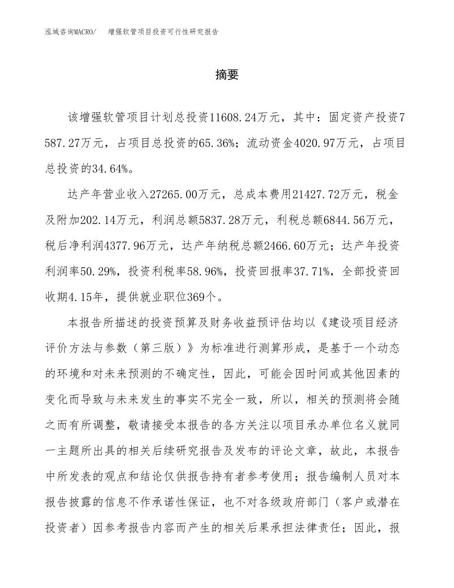 增强软管项目投资可行性研究报告(立项备案模板).docx_第2页