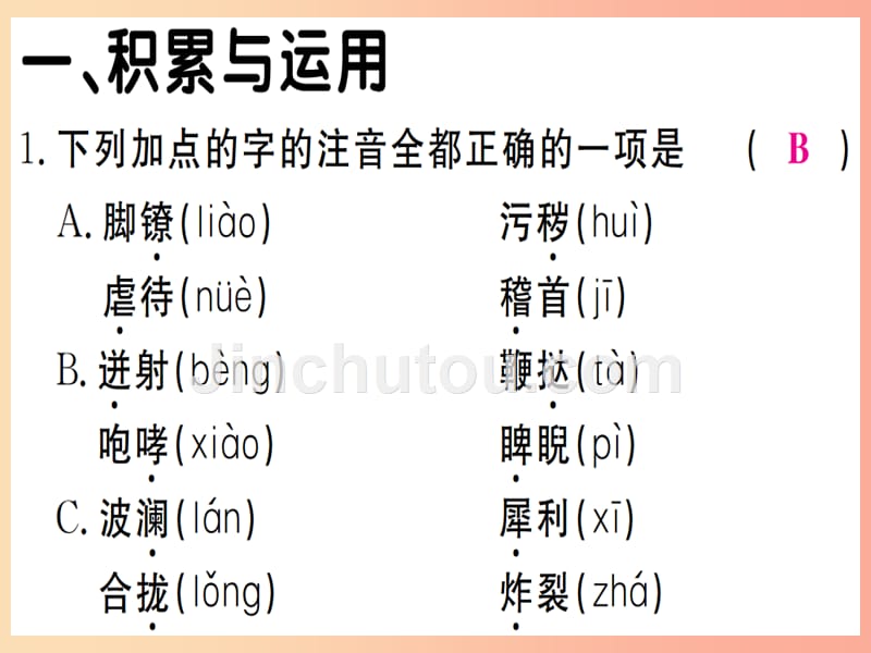 贵州专版2019年九年级语文下册17屈原课件新人教版_第2页