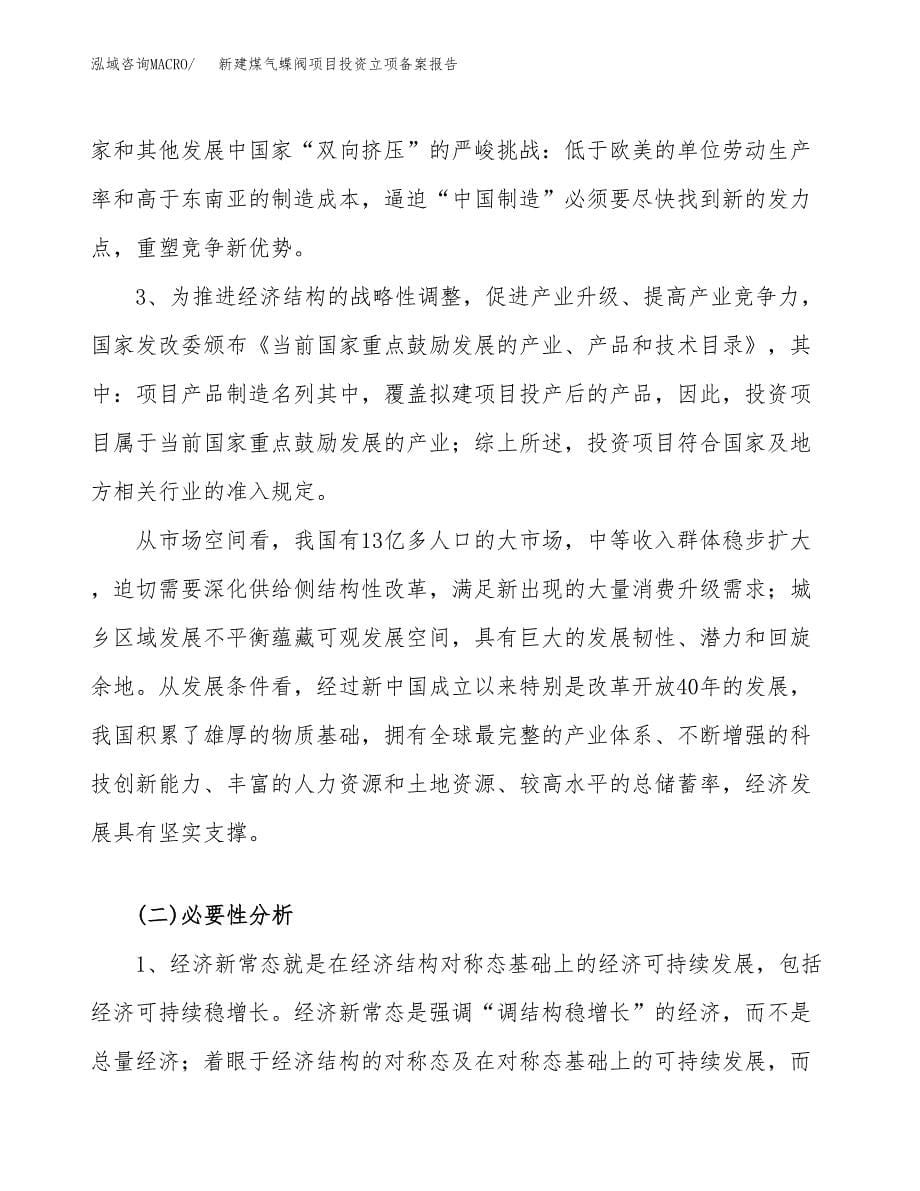 新建煤气蝶阀项目投资立项备案报告(项目立项).docx_第5页