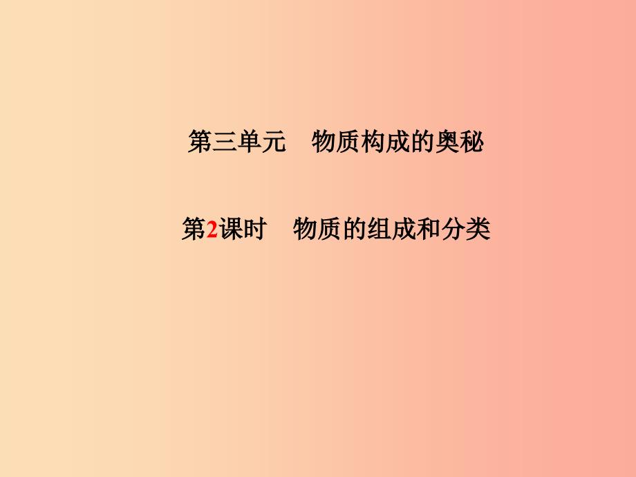 中考化学总复习 第一部分 系统复习 成绩基石 第三单元 物质构成的奥秘 第2课时 物质的组成和分类课件_第2页