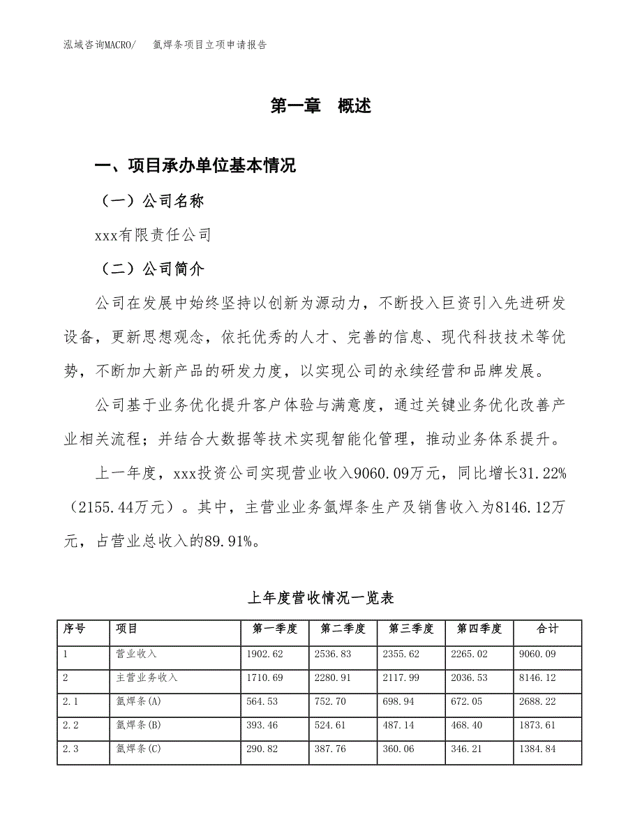 氩焊条项目立项申请报告模板（总投资10000万元）_第2页