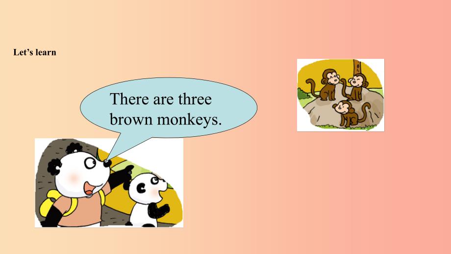 一年级英语下册 module 7 unit 2 there are three brown monkeys课件2 外研版_第4页