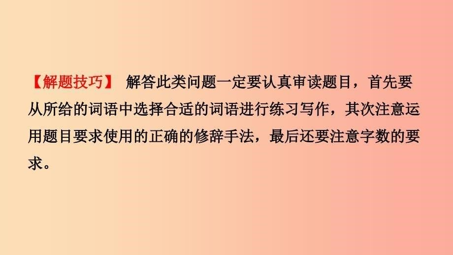 山东省泰安市2019年中考语文专题复习七修辞课件_第5页