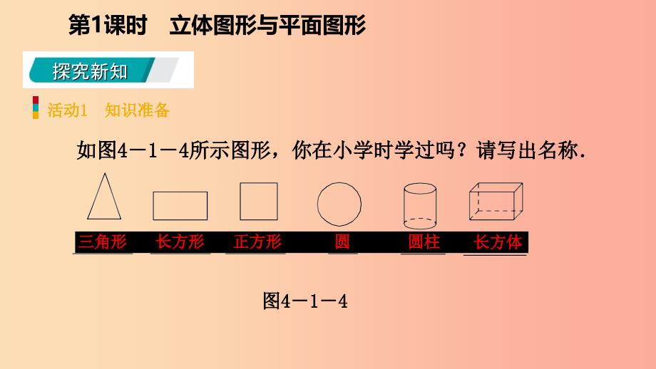 七年级数学上册第4章4.1几何图形4.1.1立体图形与平面图形第1课时几何图形的概念预习课件 新人教版_第3页