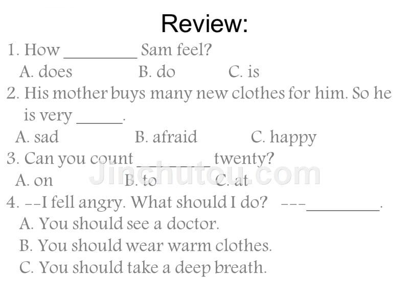 人教（pep）六年级上册英语课件-unit 6 how do you feel 第五课时2_第2页