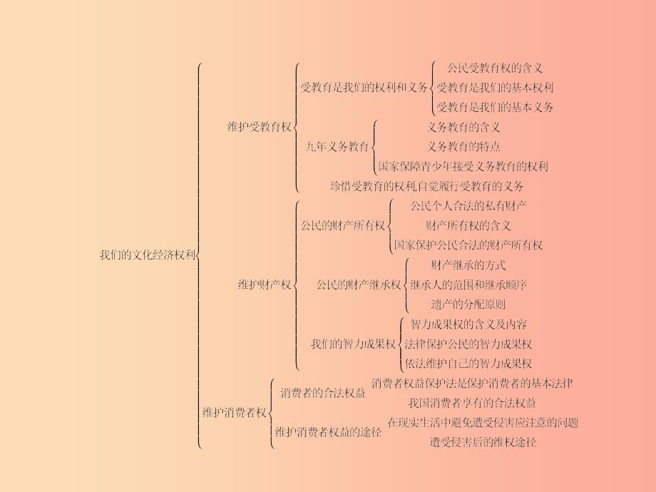 八年级政治下册第七单元我们的文化经济权利单元整合课件粤教版_第3页