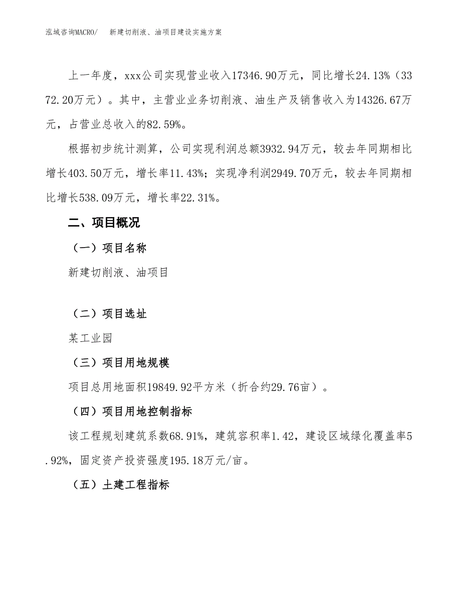 (申报)新建切削液、油项目建设实施方案.docx_第2页