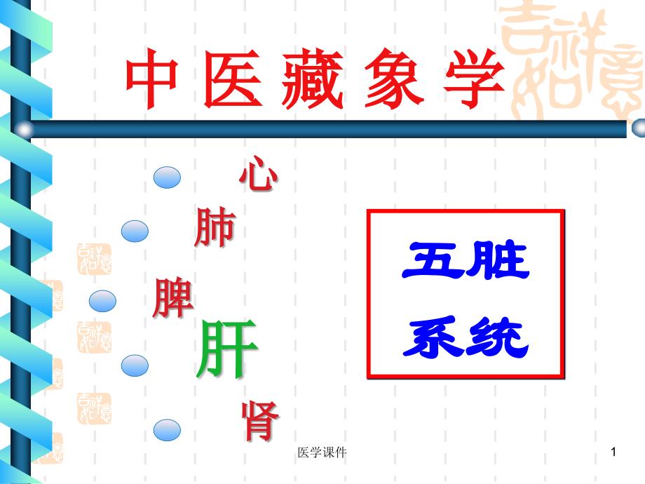 中医藏象学--五脏系统 课件_第1页