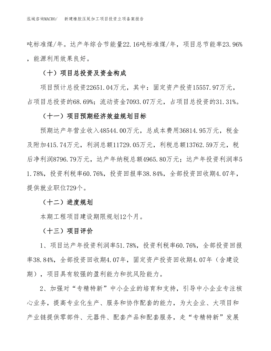 新建橡胶压延加工项目投资立项备案报告(项目立项).docx_第4页