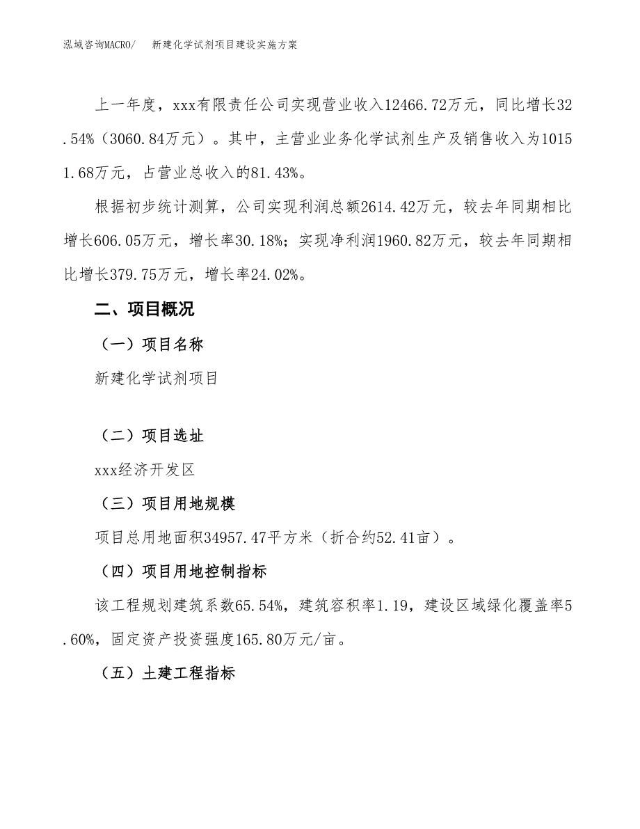 (申报)新建化学试剂项目建设实施方案.docx_第2页