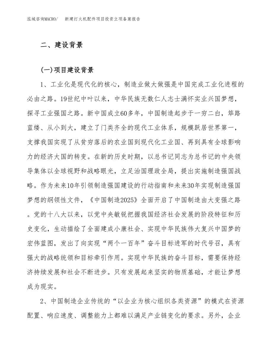 新建打火机配件项目投资立项备案报告(项目立项).docx_第5页