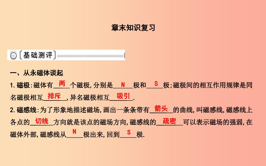 2019年九年级物理下册 第16章 电磁铁与自动控制章末知识复习课件（新版）粤教沪版_第1页